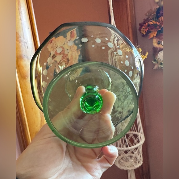Vintage Green Depression Glass Compote Dish✨ - Picture 12 of 13